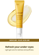 Medicube Kojic Acid Turmeric Eye Serum 30ml — Refresh your under-eyes. Light gel care for dullness and puffiness.