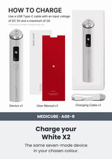 Medicube Charge your White X2. The same seven-mode device in your chosen colour.