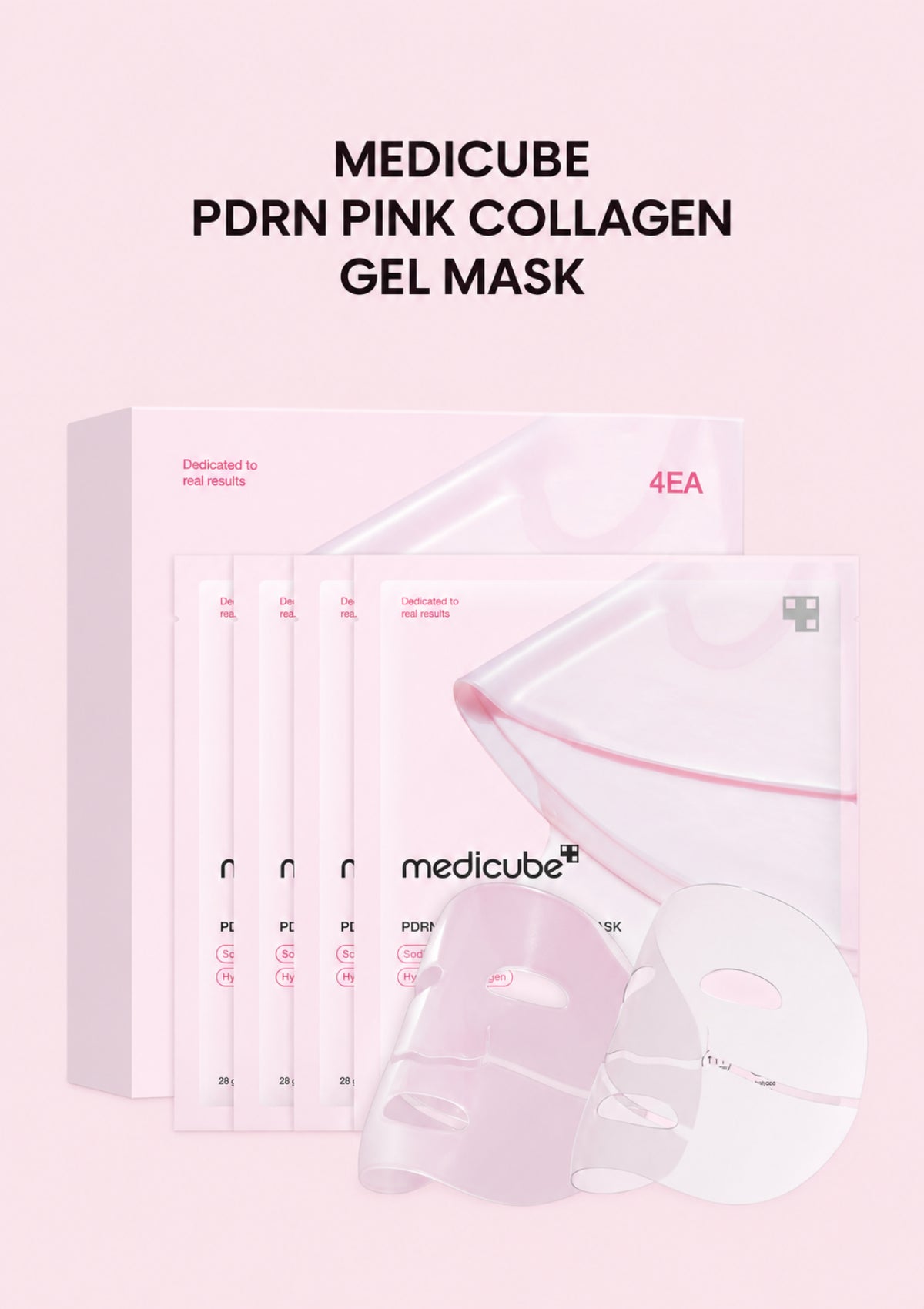 [MEDICUBE] PDRN Pink Collagen Gel Mask 4EA — product main image