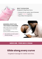 Medicube PDRN Collagen Gua Sha Neck Wrinkle Cream 90g — Glide along every curve. Targeted massage for visible neck lines.