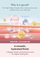 Medicube triple collagen cream 4 0 50ml — A smooth, hydrated finish. Collagen, elastin and hyaluronic acid for supple-looking skin.