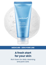 Medicube zero foam cleanser 120g — A fresh start for your skin. Rich foam for daily cleansing and pore care.