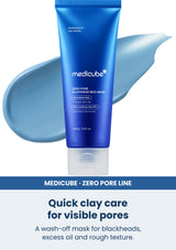 Medicube zero pore blackhead mud mask 100g — Quick clay care for visible pores. A wash-off mask for blackheads, excess oil and rough texture.