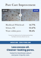 Medicube zero pore blackhead mud mask 100g — Less excess oil. Cleaner-looking pores. Tested for blackhead, sebum and pore-impurity care.