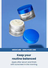 Medicube zero pore cream 2 0 50ml — Keep your routine balanced. Apply after serum and finish with sunscreen in the morning.