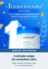 Medicube zero pore pad 2 0 1 box 70 pads — A simple swipe for smoother skin. Daily texture and pore care in a convenient pad.