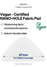 MEDIHEAL Collagen Ampoule Pad original fabric information
