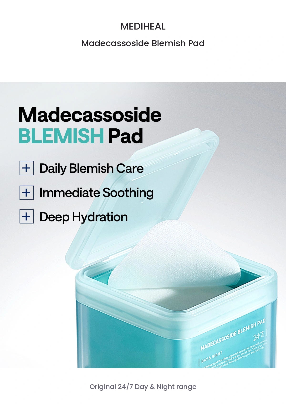 MEDIHEAL Madecassoside Blemish Pad original identity information