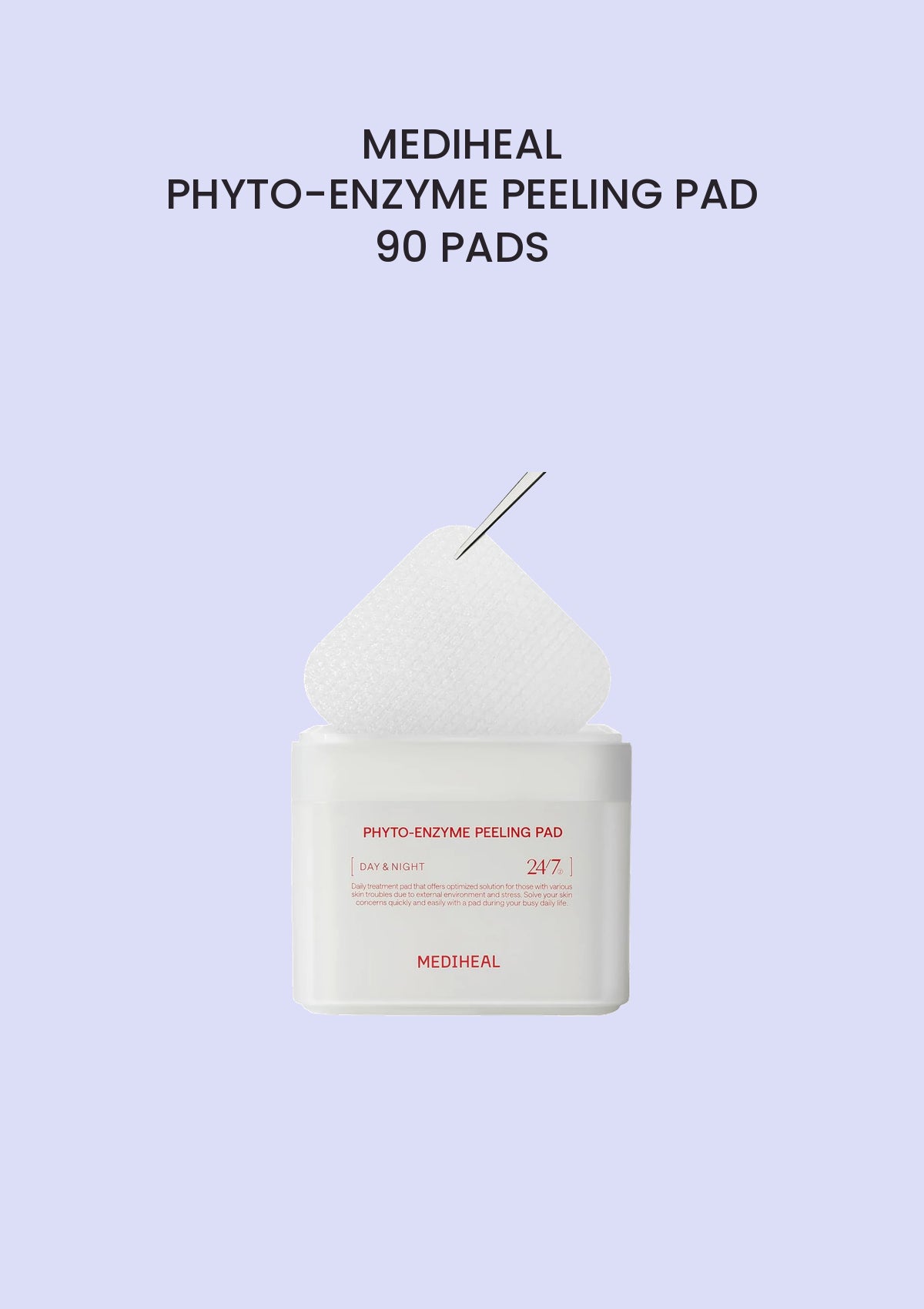 MEDIHEAL original 24/7 Phyto-Enzyme Peeling Pad, 90 pads, COCOMO main image