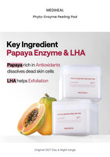 MEDIHEAL Phyto-Enzyme Peeling Pad original ingredients information