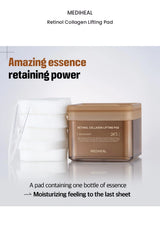 Original MEDIHEAL Retinol Collagen Lifting Pad hydration information