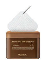 Original MEDIHEAL Retinol Collagen Lifting Pad 24/7 Day & Night packaging, 100 pads