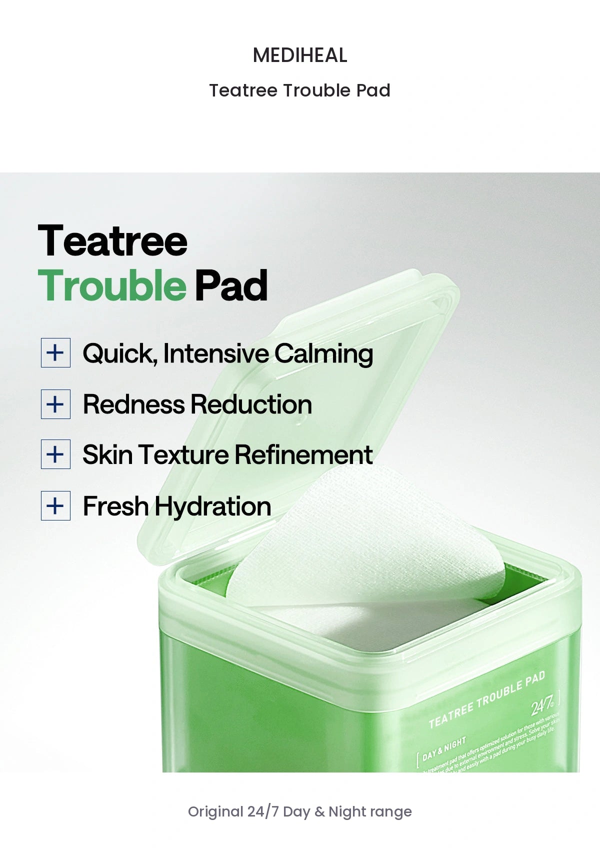 MEDIHEAL Teatree Trouble Pad original identity information