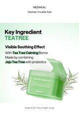 MEDIHEAL Teatree Trouble Pad original ingredients information