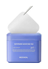 Original MEDIHEAL Watermide Moisture Pad 24/7 Day & Night packaging, 100 pads