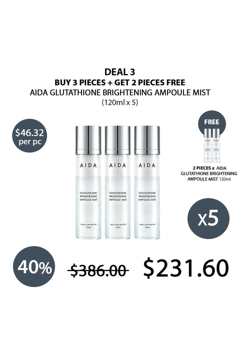 [AIDA] Glutathione Brightening Ampoule Mist 120ml