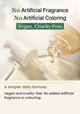 MIXSOON fragrance-free and colour-free vegan formula with amber essence texture