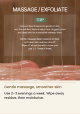 MIXSOON Bean Essence massage texture and exfoliation demonstration