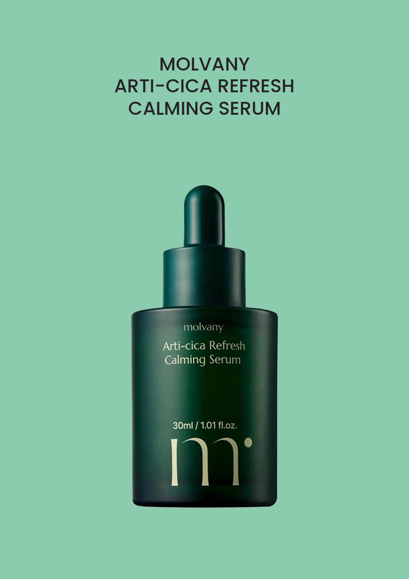MOLVANY Arti-Cica Refresh Calming Serum 30ml — product and packaging.