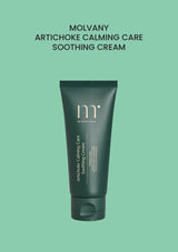 MOLVANY Artichoke Calming Care Soothing Cream 100ml — product and packaging.