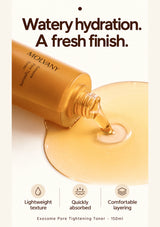 Light watery texture of MOLVANY Exosome Pore Tightening Toner 150ml