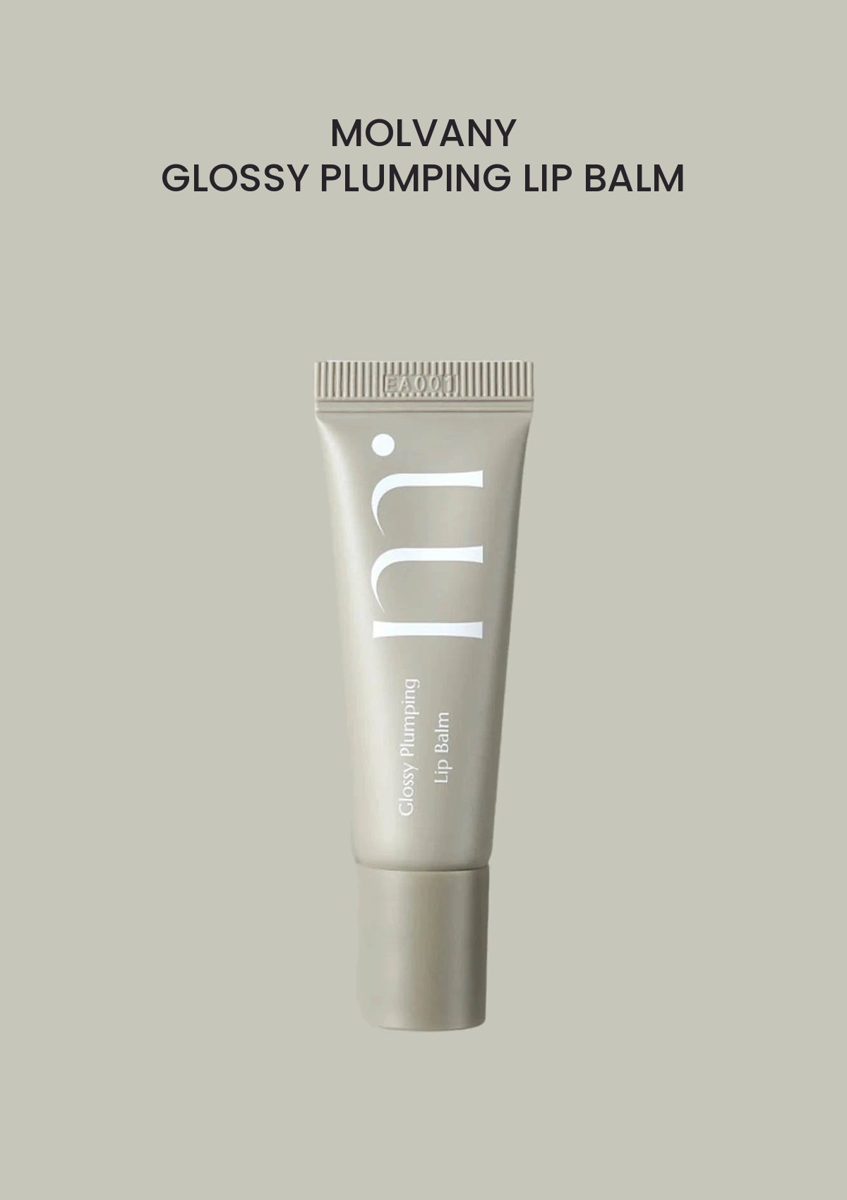 MOLVANY Glossy Plumping Lip Balm 10g — product and packaging.