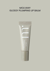 MOLVANY Glossy Plumping Lip Balm 10g — product and packaging.