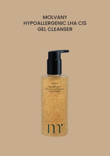 MOLVANY Hypoallergenic LHA CIS Gel Cleanser 200ml — product and packaging.