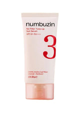 Numbuzin No.3 No Filter Tone-Up Sun Serum 50ml — 01 Blur beige tube on a clean white background