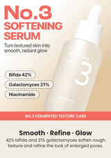 Numbuzin No.3 Skin Softening Serum with 42% bifida and 21% galactomyces