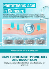 Pantothenic acid cream care for blemish-prone oily and rough skin