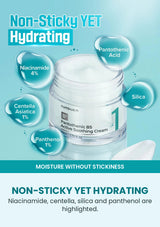 Numbuzin No.1 cream non-sticky hydrating texture and ingredients