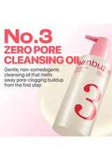 BambuZhin No.3 Zero Pore Cleansing Oil with text on a white background