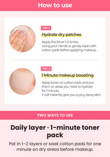 NUMBUZIN No.4 toner daily layering and one-minute toner pack directions