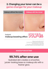 NUMBUZIN No.4 toner 99.74 percent makeup boosting result