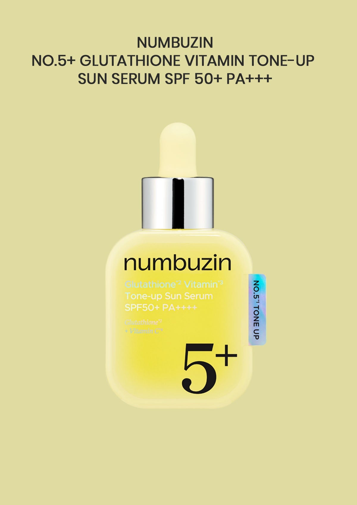 [NUMBUZIN] No.5+ Glutathione Vitamin Tone-Up Sun Serum SPF50+ PA++++ 30ml product image