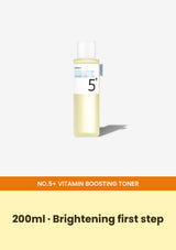 NUMBUZIN No.5+ Vitamin Boosting Essential Toner 200ml clean bottle packshot