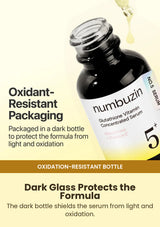 Dark Numbuzin No.5+ bottle protects the serum from light and oxidation