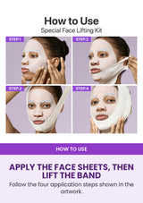 How to apply Numbuzin No.9 face mask and lifting band