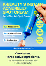 Numbuzin No.0 three-active spot cream formula
