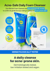 Numbuzin No.0 sulfur cleansing foam dermatologically tested, low-irritation tested and vegan