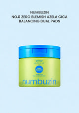 NUMBUZIN No.0 Zero Blemish Azela Cica Balancing Dual Pads 210ml (60 Pads)