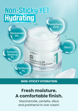 Numbuzin No.1 cream non-sticky hydrating texture and ingredients