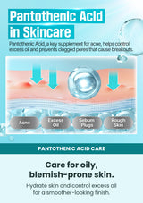 Pantothenic acid serum care for blemish-prone oily and rough skin