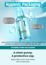 Numbuzin No.1 serum hygienic pump packaging and application