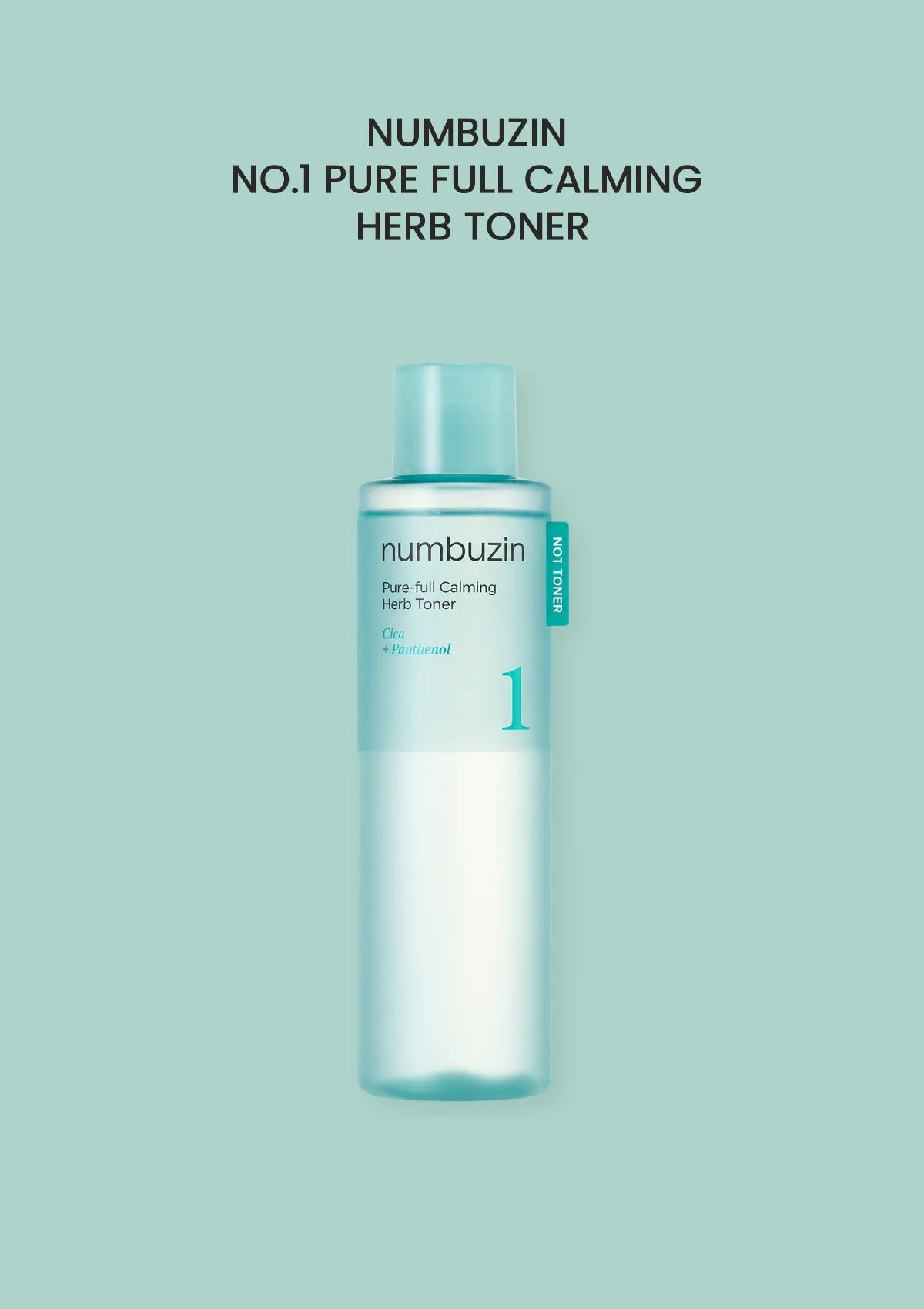 Numbuzin No.1 Pure-full Calming Herb Toner 300ml current bottle