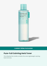 Numbuzin No.1 Pure-full Calming Herb Toner 300ml current white package