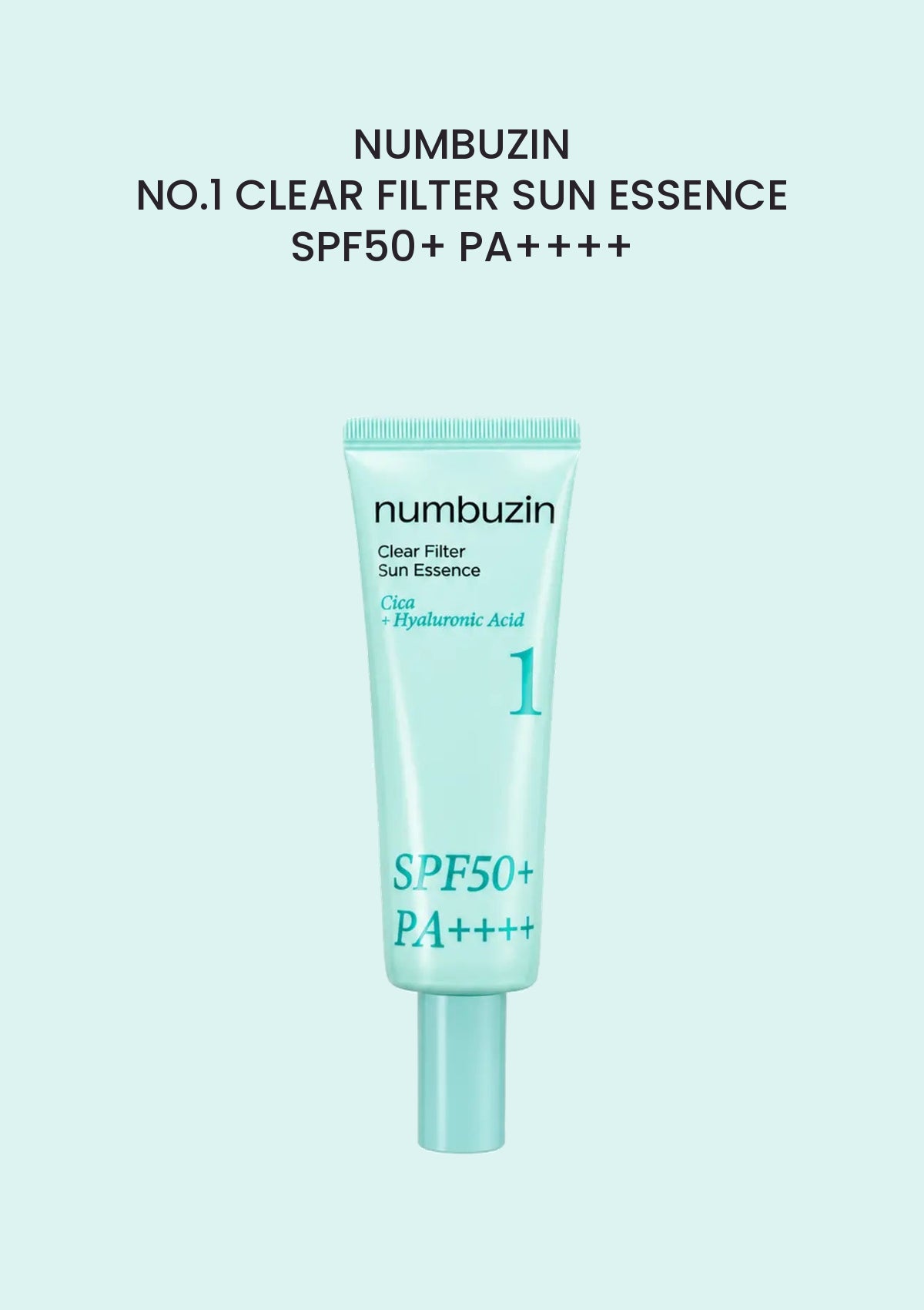 NUMBUZIN No.1 Clear Filter Sun Essence SPF50+ PA++++ 50ml, current aqua tube