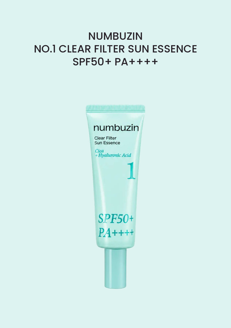 NUMBUZIN No.1 Clear Filter Sun Essence SPF50+ PA++++ 50ml, current aqua tube