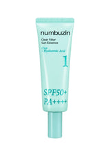 Numbuzin No.1 Clear Filter Sun Essence SPF50+ PA++++ 50ml single current tube on white